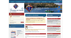 Desktop Screenshot of chevaliersdecolomb.com