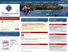 Tablet Screenshot of chevaliersdecolomb.com